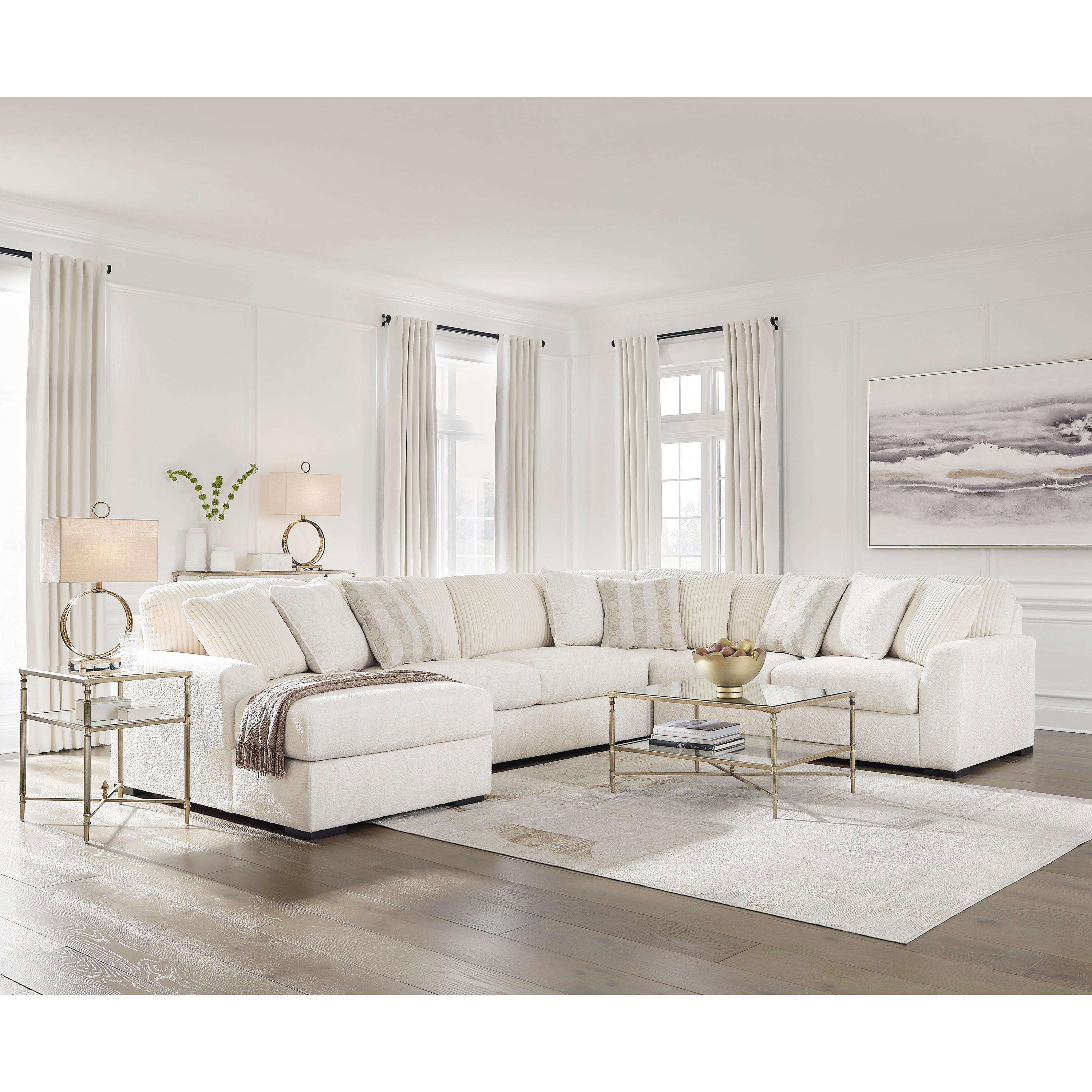Swipe Furniture Exclusive Design Chessington Fabric 4 pc Sectional 6190416/6190434/6190477/6190467