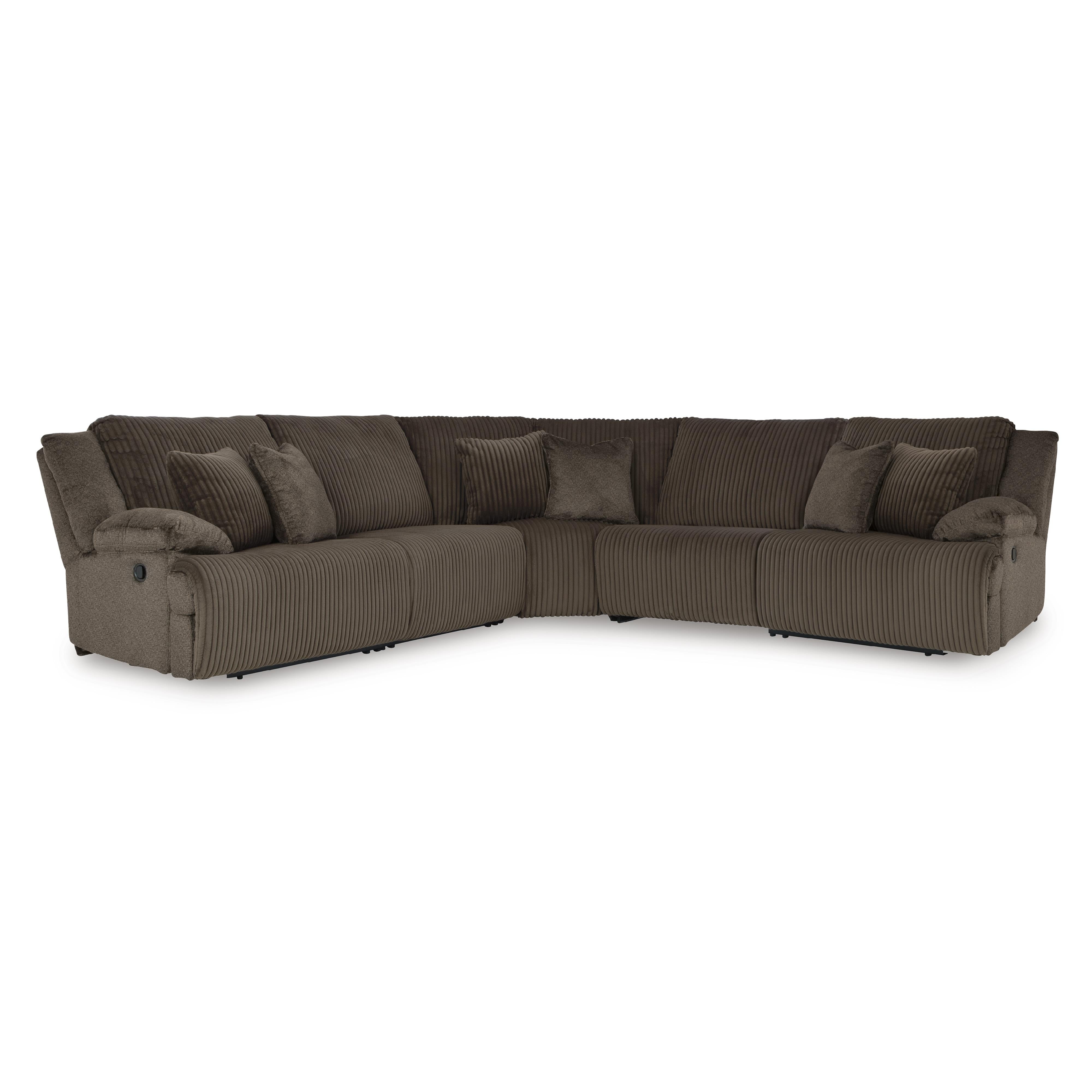 Swipe Furniture Exclusive Design Top Tier Reclining Fabric 5 pc Sectional 9270540/9270519/9270577/9270546/9270541