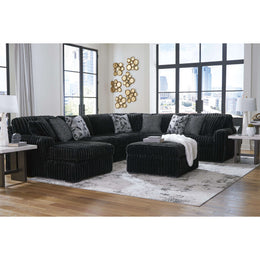 Swipe Furniture Exclusive Design Midnight-Madness Fabric Ottoman 9810308