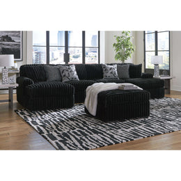 Swipe Furniture Exclusive Design Midnight-Madness Fabric Ottoman 9810308