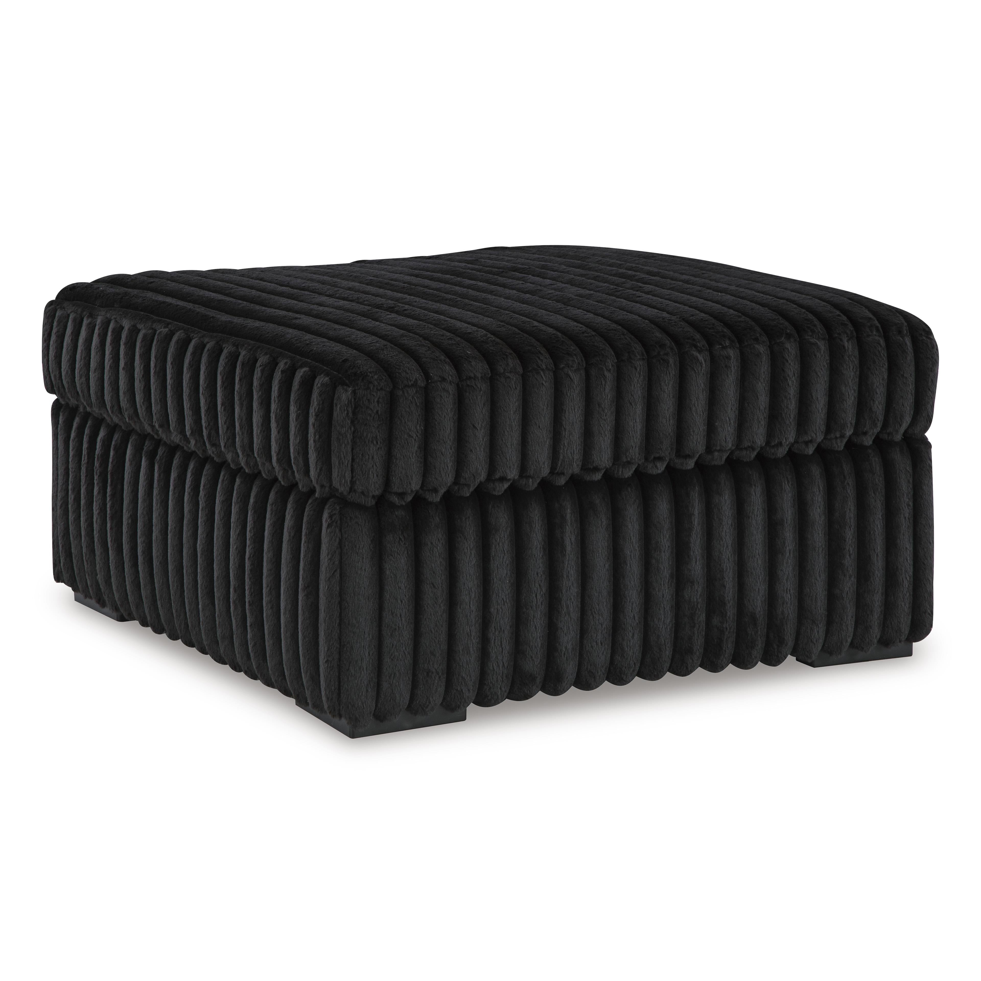 Swipe Furniture Exclusive Design Midnight-Madness Fabric Ottoman 9810308