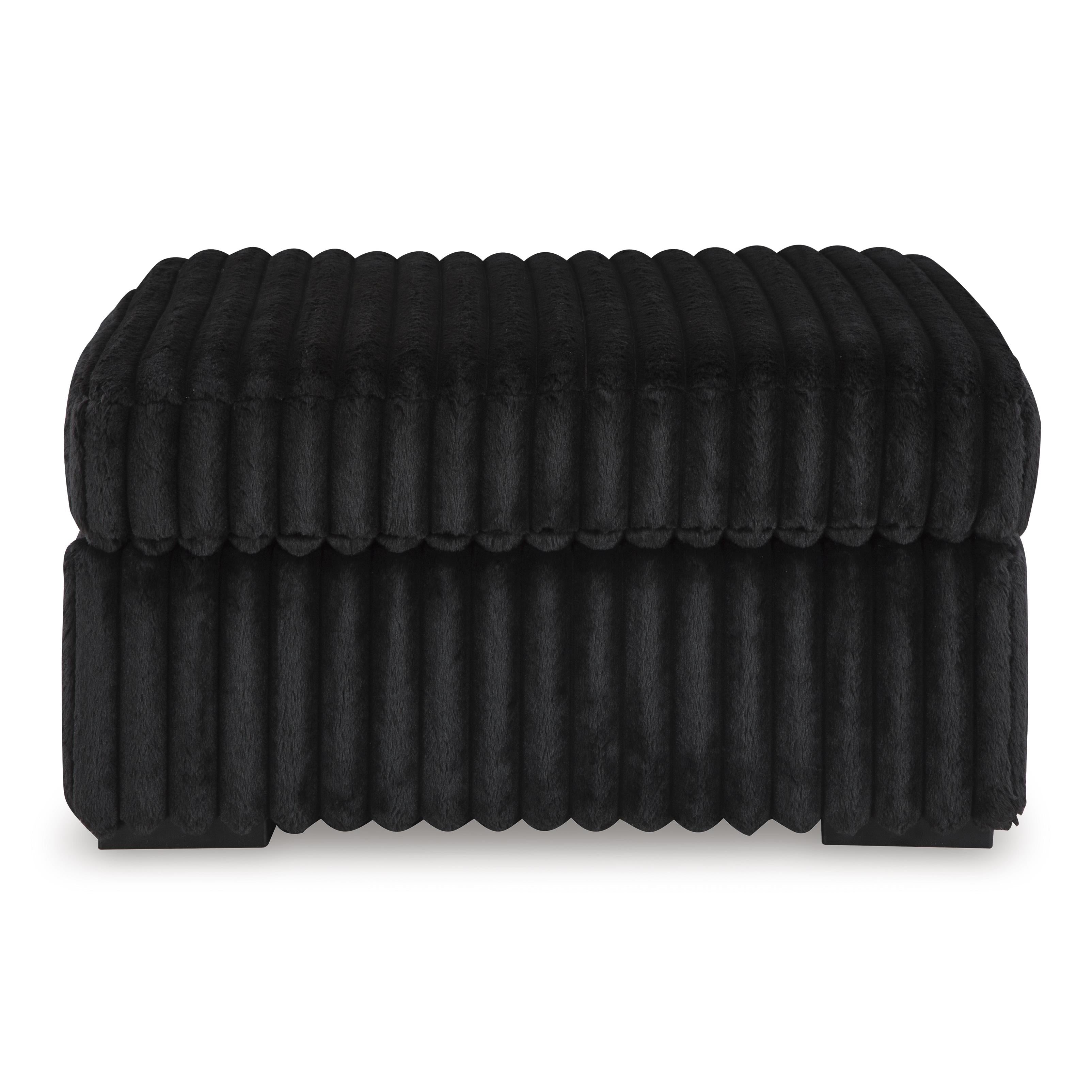 Swipe Furniture Exclusive Design Midnight-Madness Fabric Ottoman 9810308