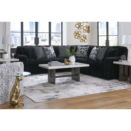 Swipe Furniture Exclusive Design Midnight-Madness Fabric 3 pc Sectional 9810366/9810377/9810367