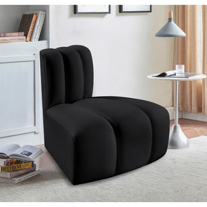 Meridian Arc Black Vegan Leather Reverse Corner
