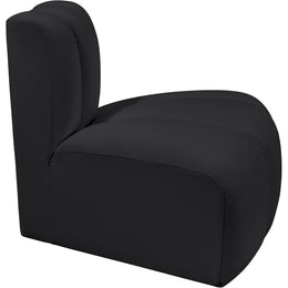 Meridian Arc Black Vegan Leather Reverse Corner