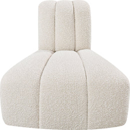 Meridian Arc Cream Boucle Fabric Reverse Corner