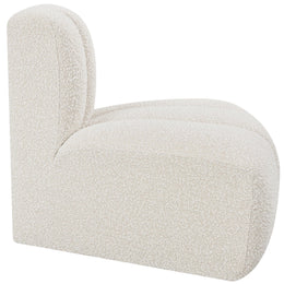 Meridian Arc Cream Boucle Fabric Reverse Corner