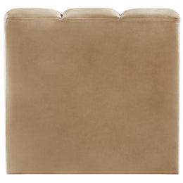 Meridian Arc Camel Velvet Straight Chair