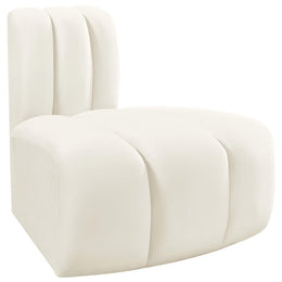 Meridian Arc Cream Velvet Reverse Corner