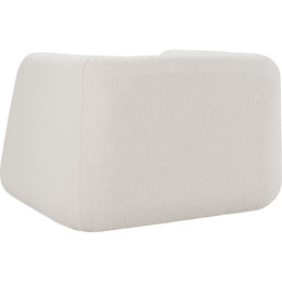 Meridian Abbington Cream Boucle Fabric Chair
