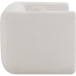 Meridian Abbington Cream Boucle Fabric Chair