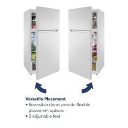 Insignia™ - 28 in. Wide 14.2 Cu. Ft. Top-Freezer Refrigerator with ENERGY STAR Certification - White