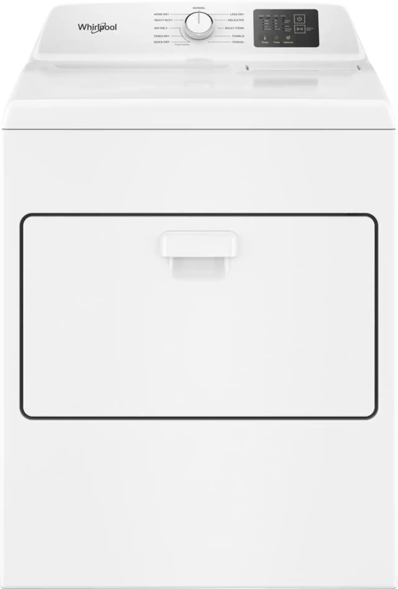 Package - Whirlpool - 4.3 Cu. Ft. High-Eficiency Top Load Washer with 2-in-1 Removable Agitator and Soft Close Glass Lid and 7.0 Cu. Ft. Electric Dryer with Adaptive Dry and Top Venting - White