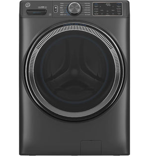 Package - GE - 5.0 Cu. Ft. Stackable Smart Front Load Washer with Steam, SmartDispense and Odorblock Ultra Fresh Vent System and 7.8 Cu. Ft. Stackable Smart Gas Dryer with Steam - Carbon Graphite