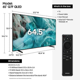 Samsung - 65” Class Q7F Series QLED 4K UHD SamsungVision AI Smart Tizen TV (2025)
