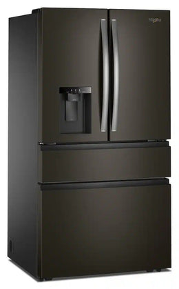 Whirlpool - 36 in. Wide 29 cu. ft. Family-Sized Capacity French Door Refrigerator with Flexible Temperature Drawer - Print Resist Blk Stnlss
