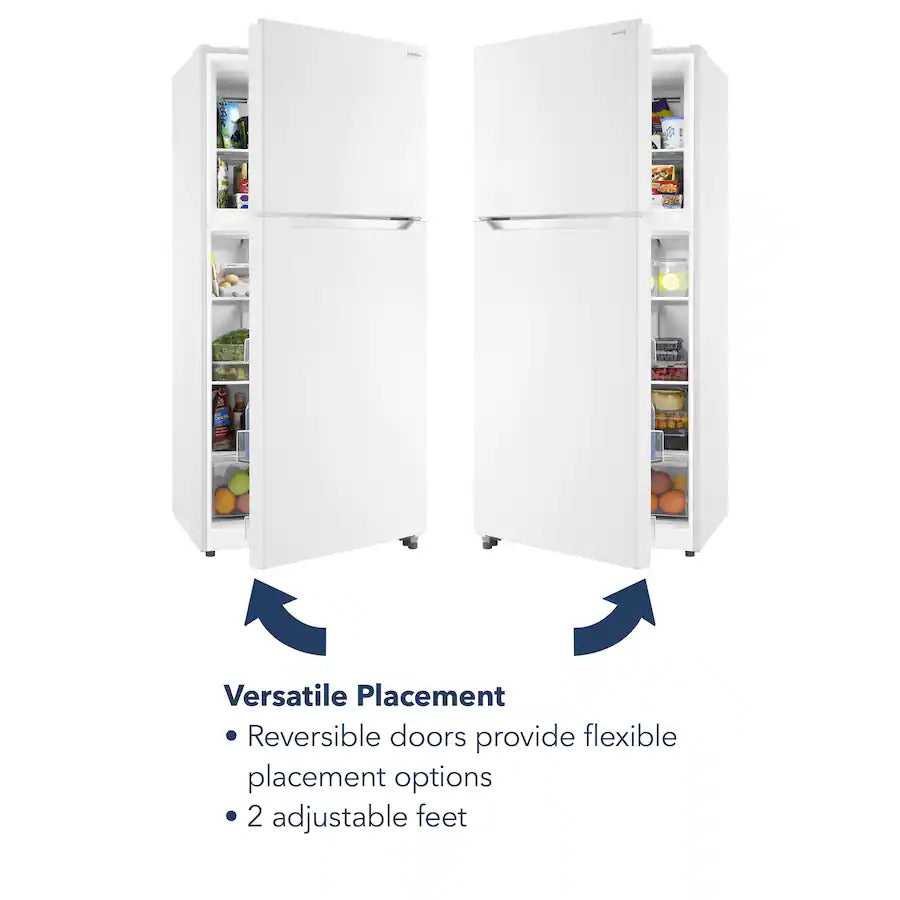 Insignia™ - 30 in. Wide 18 Cu. Ft. Top-Freezer Refrigerator with ENERGY STAR Certification - White