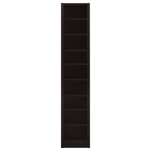 Eliam 71-inch 9-shelf Bookcase Cappuccino