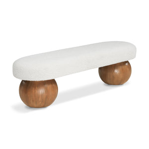 Meridian Bowie Cream Bench