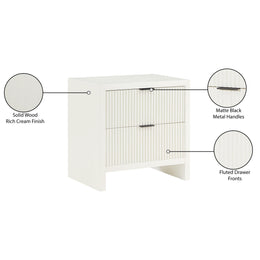 Meridian Fairfax Cream Night Stand