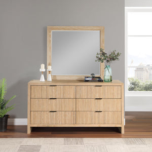Meridian Fairfax Natural Mirror