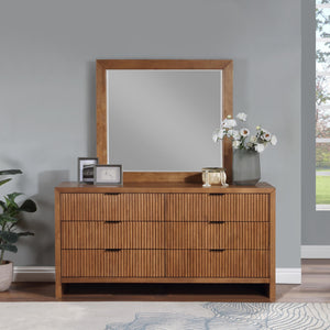 Meridian Fairfax Walnut Mirror