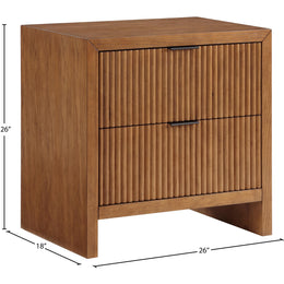 Meridian Fairfax Walnut Night Stand