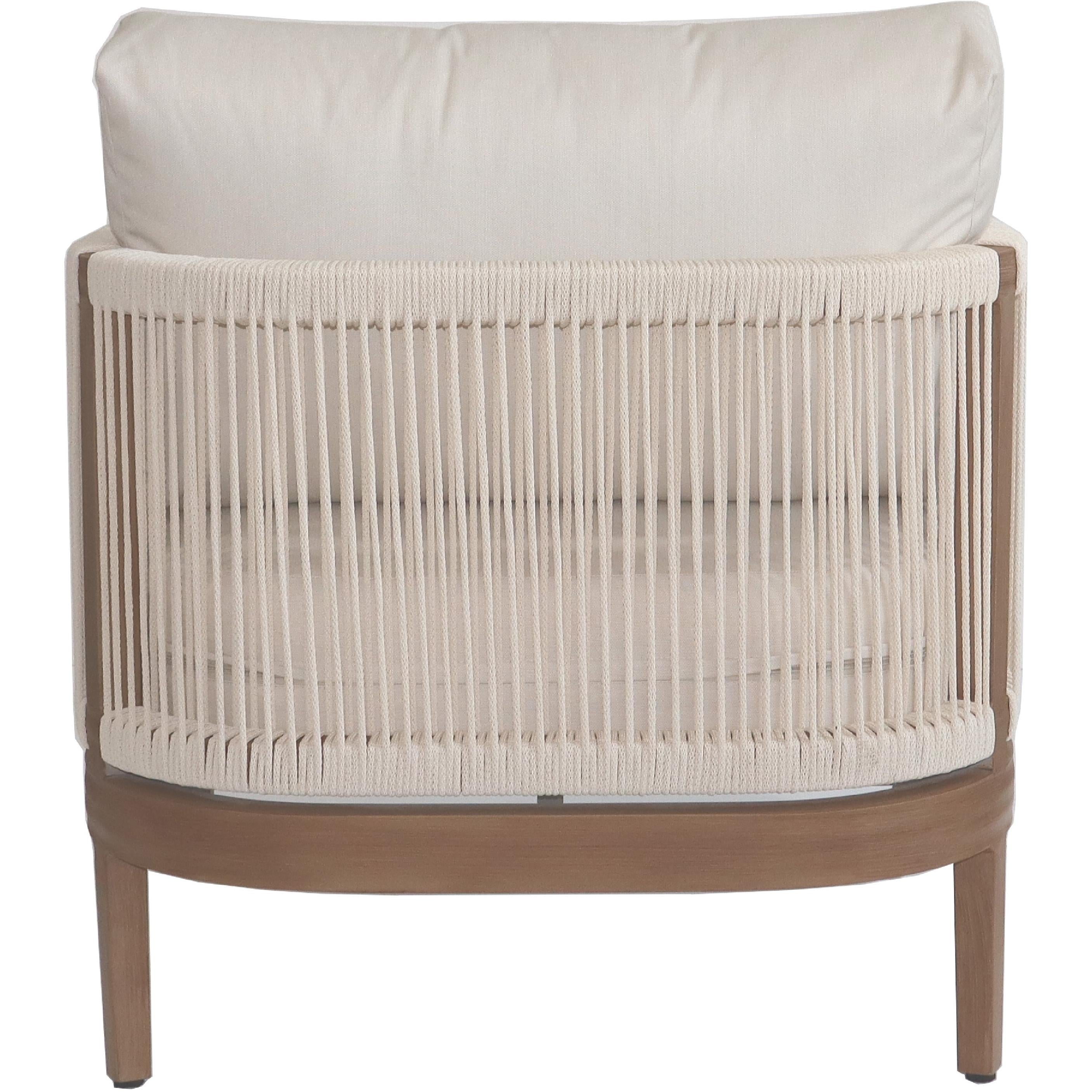 Meridian Maui Cream Water Resistant Fabric Outdoor Patio Chair