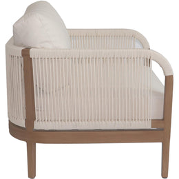 Meridian Maui Cream Water Resistant Fabric Outdoor Patio Chair