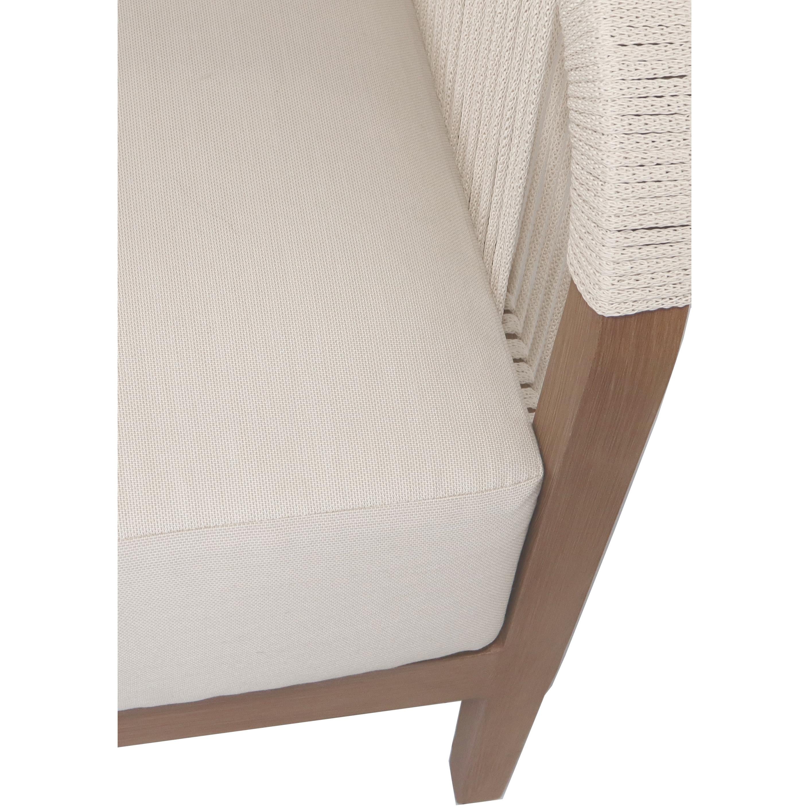 Meridian Maui Cream Water Resistant Fabric Outdoor Patio Chair