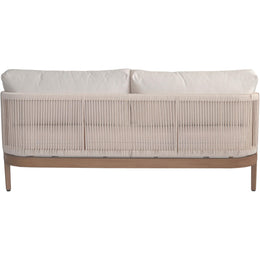 Meridian Maui Cream Water Resistant Fabric Outdoor Patio Loveseat