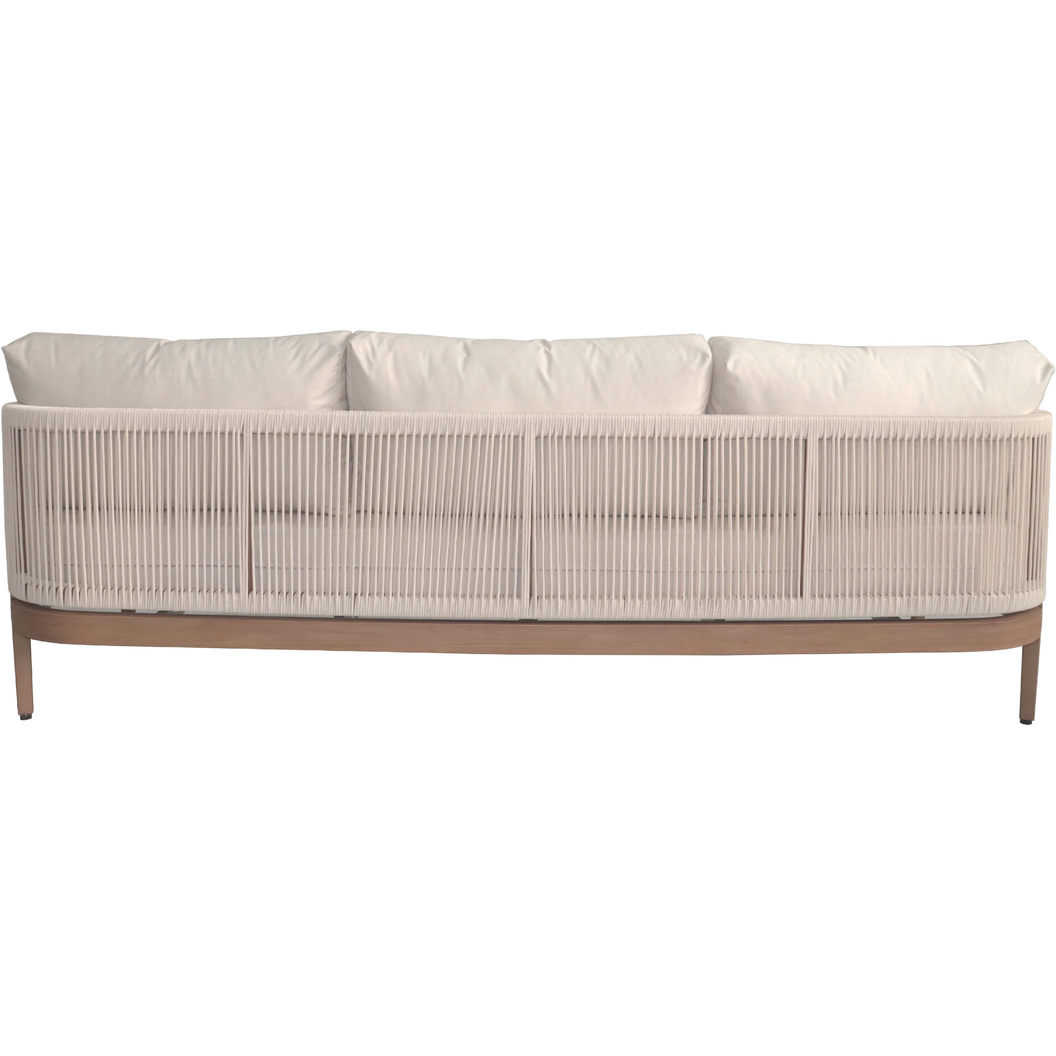 Meridian Maui Cream Water Resistant Fabric Outdoor Patio Sofa