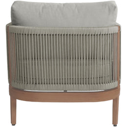 Meridian Maui Grey Water Resistant Fabric Outdoor Patio Chair