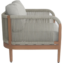 Meridian Maui Grey Water Resistant Fabric Outdoor Patio Chair