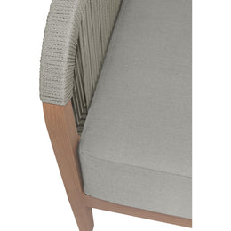 Meridian Maui Grey Water Resistant Fabric Outdoor Patio Chair