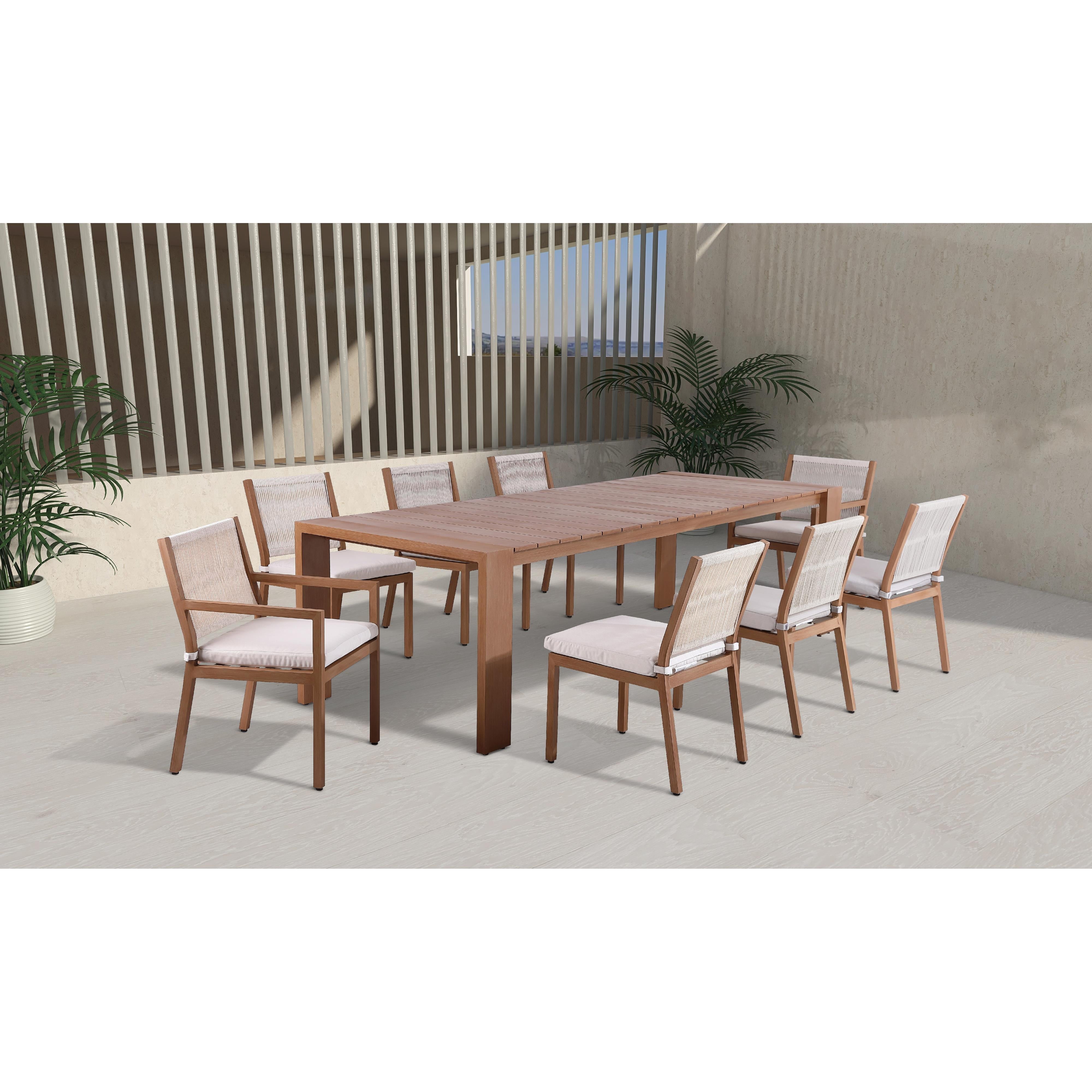 Meridian Maui Natural Outdoor Patio Dining Table