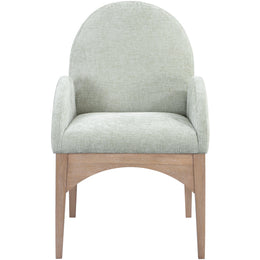 Meridian Waldorf Mint Chenille Fabric Dining Chair