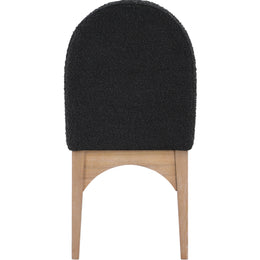 Meridian Waldorf Black Boucle Fabric Dining Chair