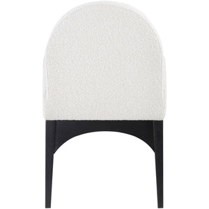 Meridian Waldorf Cream Boucle Fabric Dining Chair