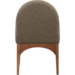 Meridian Waldorf Olive Boucle Fabric Dining Chair