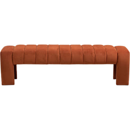 Meridian Andaz Cognac Bench
