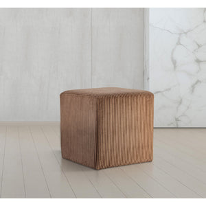 Meridian Roy Brown Microsuede Fabric Ottoman/Stool
