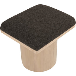 Meridian Pavilion Brown Boucle Fabric Bench/Stool