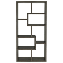 Theo 71-inch 7-shelf Bookshelf Cappuccino