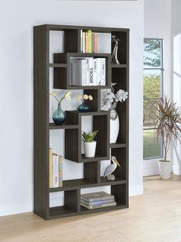 Corey 71-inch 8-shelf Bookshelf Cappuccino