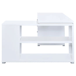 Yvette 60-inch 3-drawer L-Shape Computer Desk Cappuccino