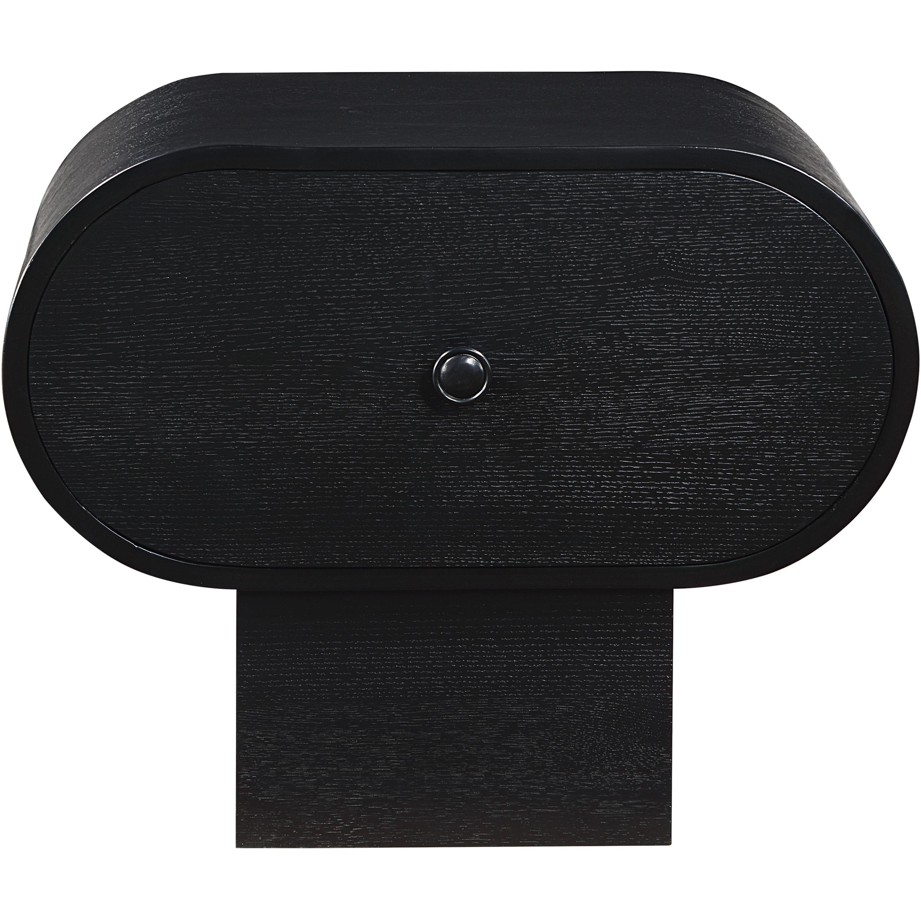 Meridian Harlow Black Night Stand