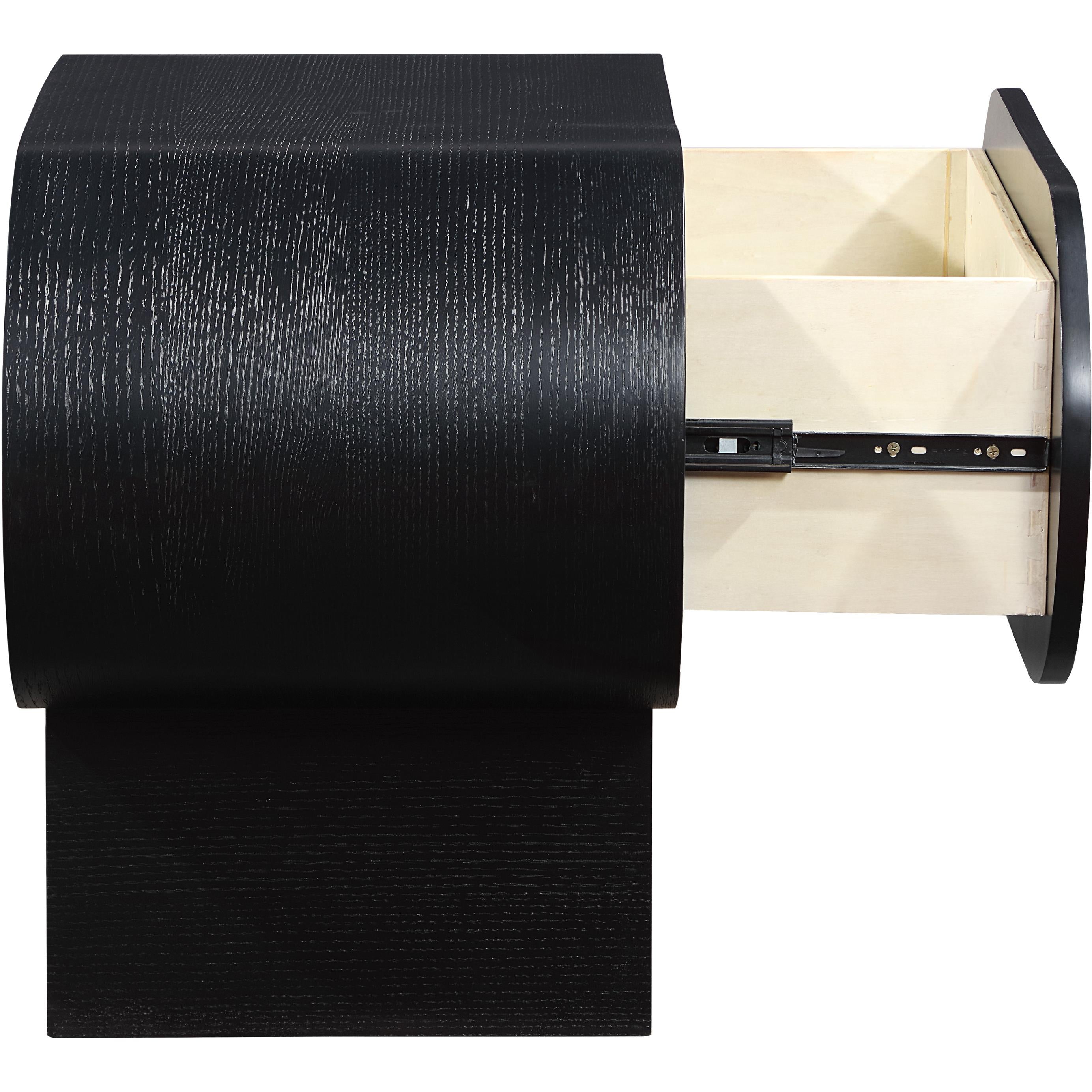 Meridian Harlow Black Night Stand