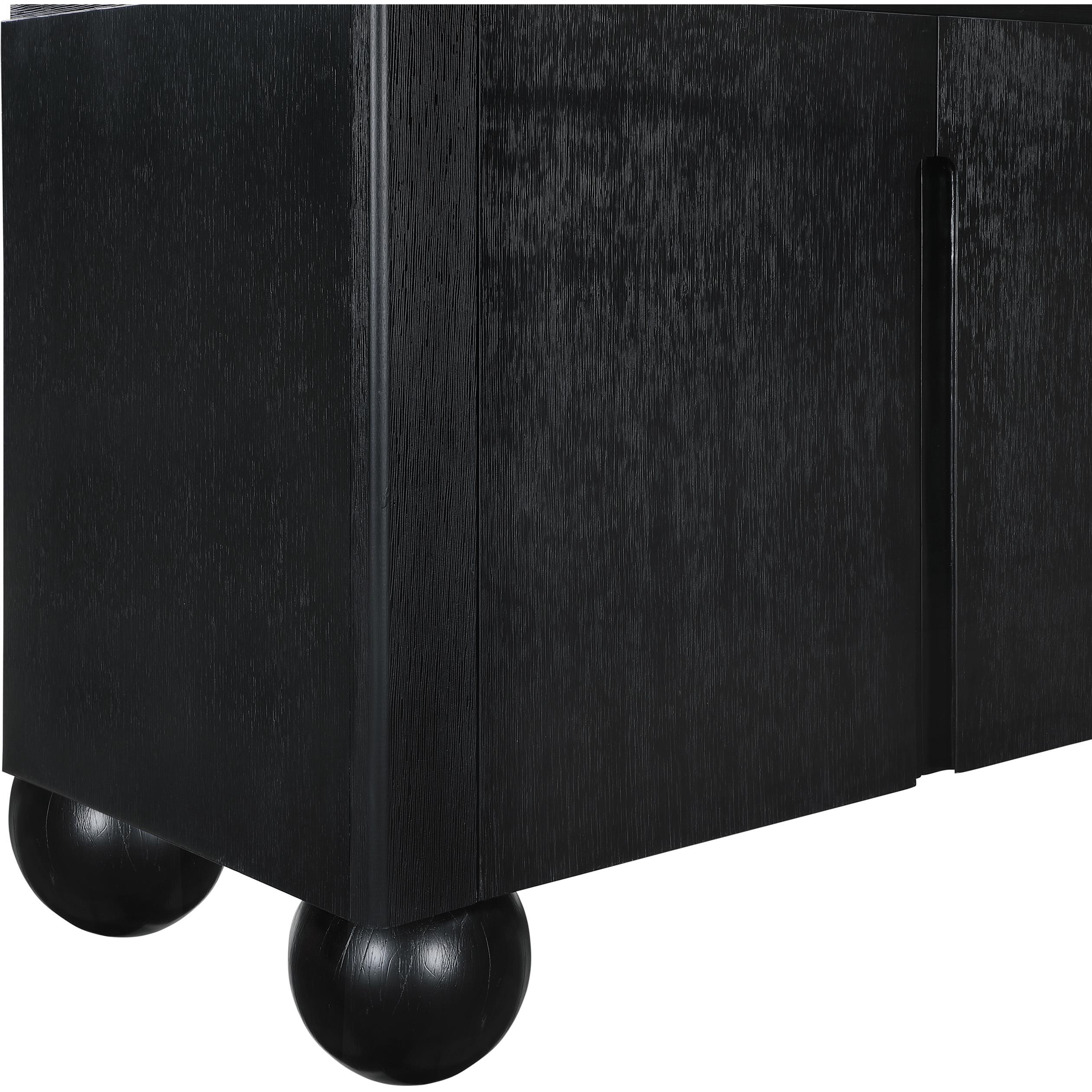 Meridian Cardiff Black Sideboard/Buffet