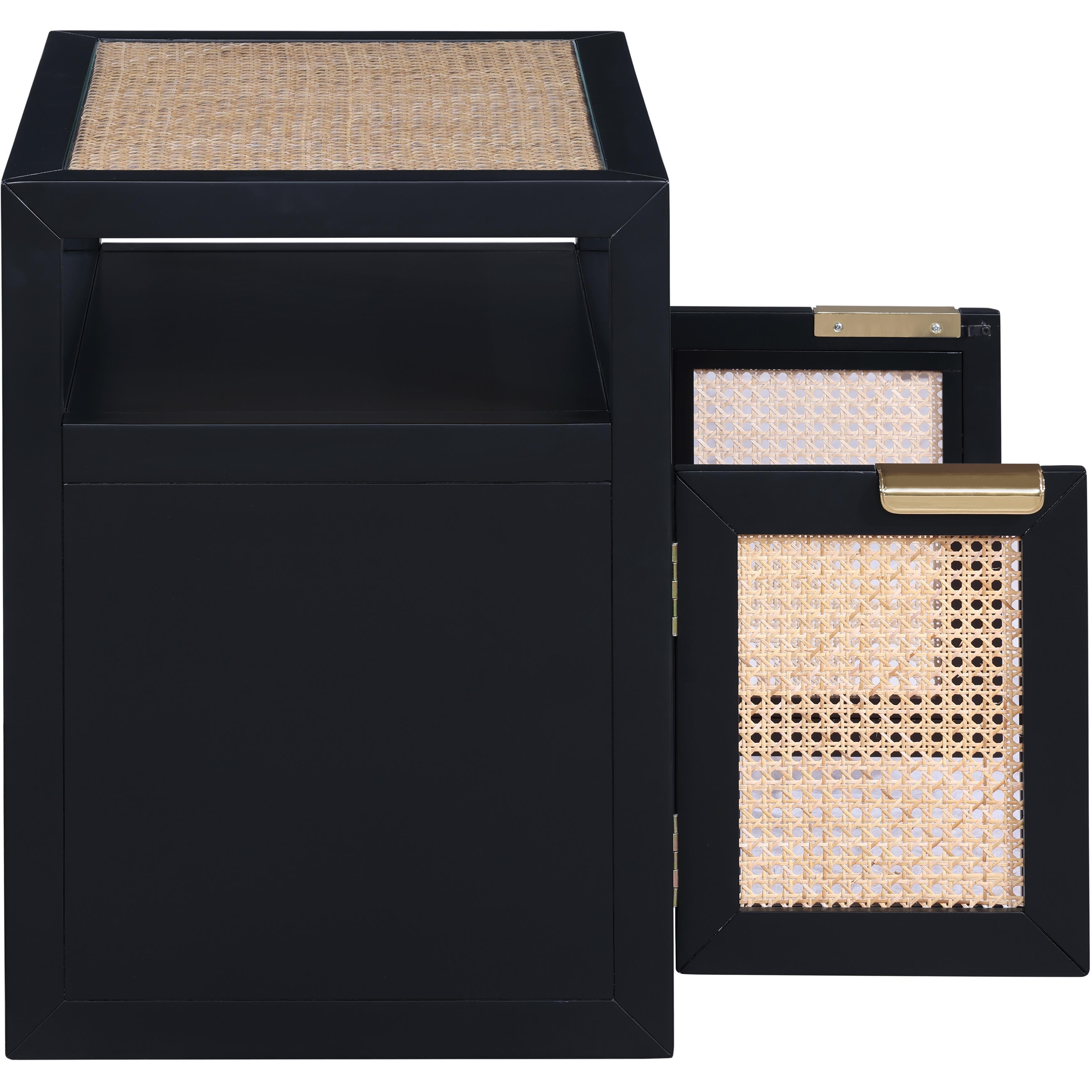 Meridian Cole Black Night Stand